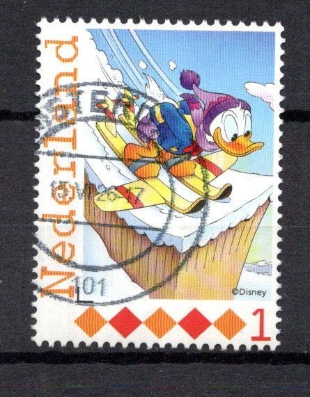 gestempelde zegel. Persoonlijke Donald Duck uit serie van 36, Ophalen of Verzenden, Na 1940, Gestempeld