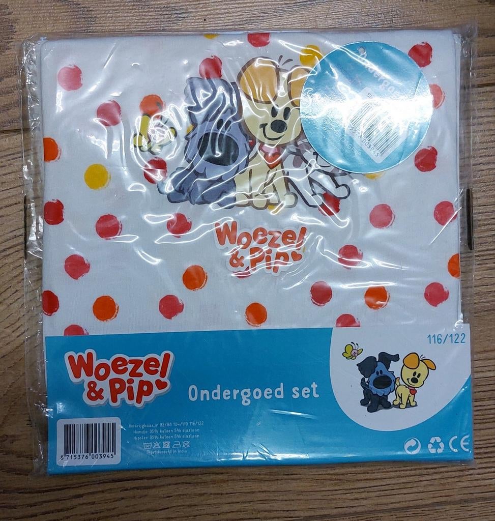 Nieuw ondergoed set woezel en pip maat 116 122, Ophalen of Verzenden, Nieuw, Meisje, Nacht- of Onderkleding