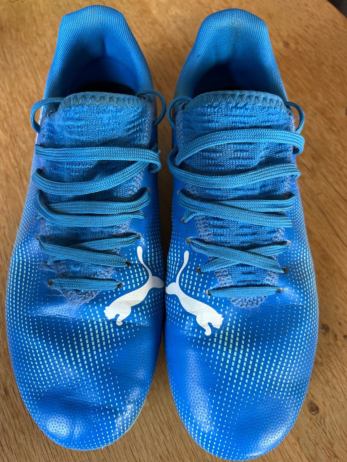 Puma voetbalschoenen - Blauw maat 37, Ophalen of Verzenden, Gebruikt, Schoenen