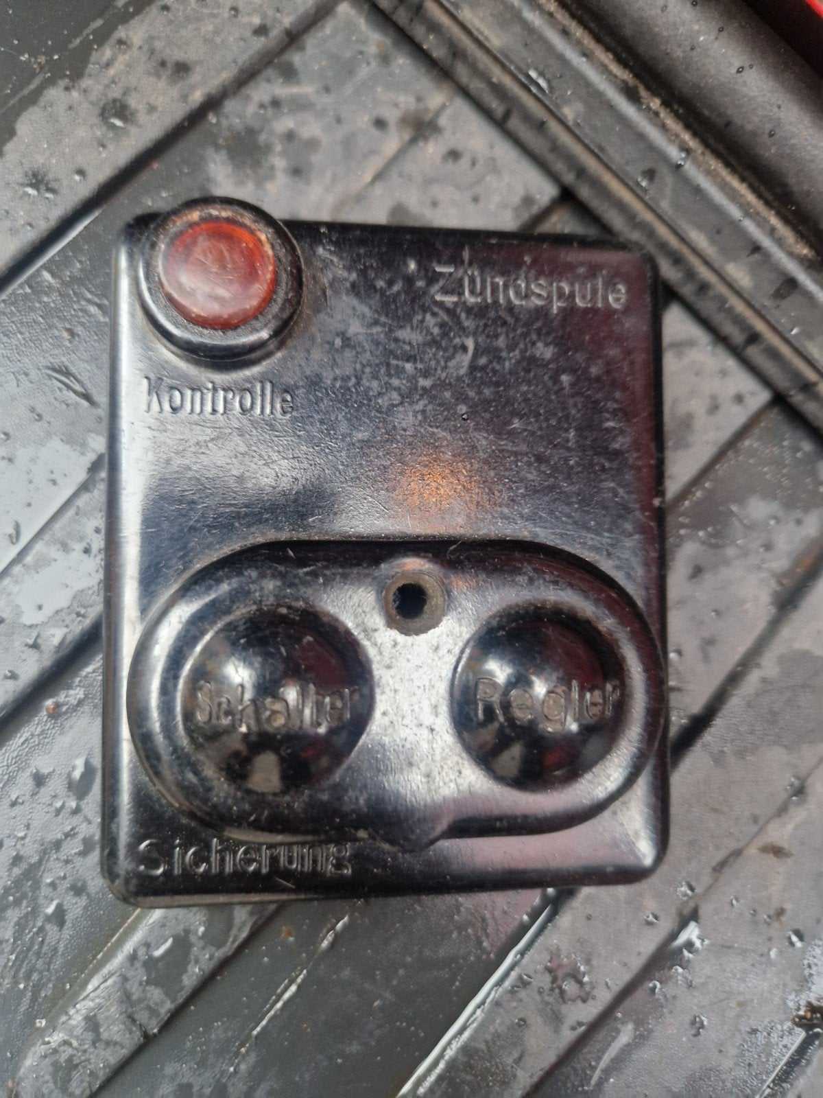 DKW Motorfiets Ontsteking Bobine Deksel - Oldtimer Onderdeel, Motoren, Ophalen of Verzenden, Gebruikt