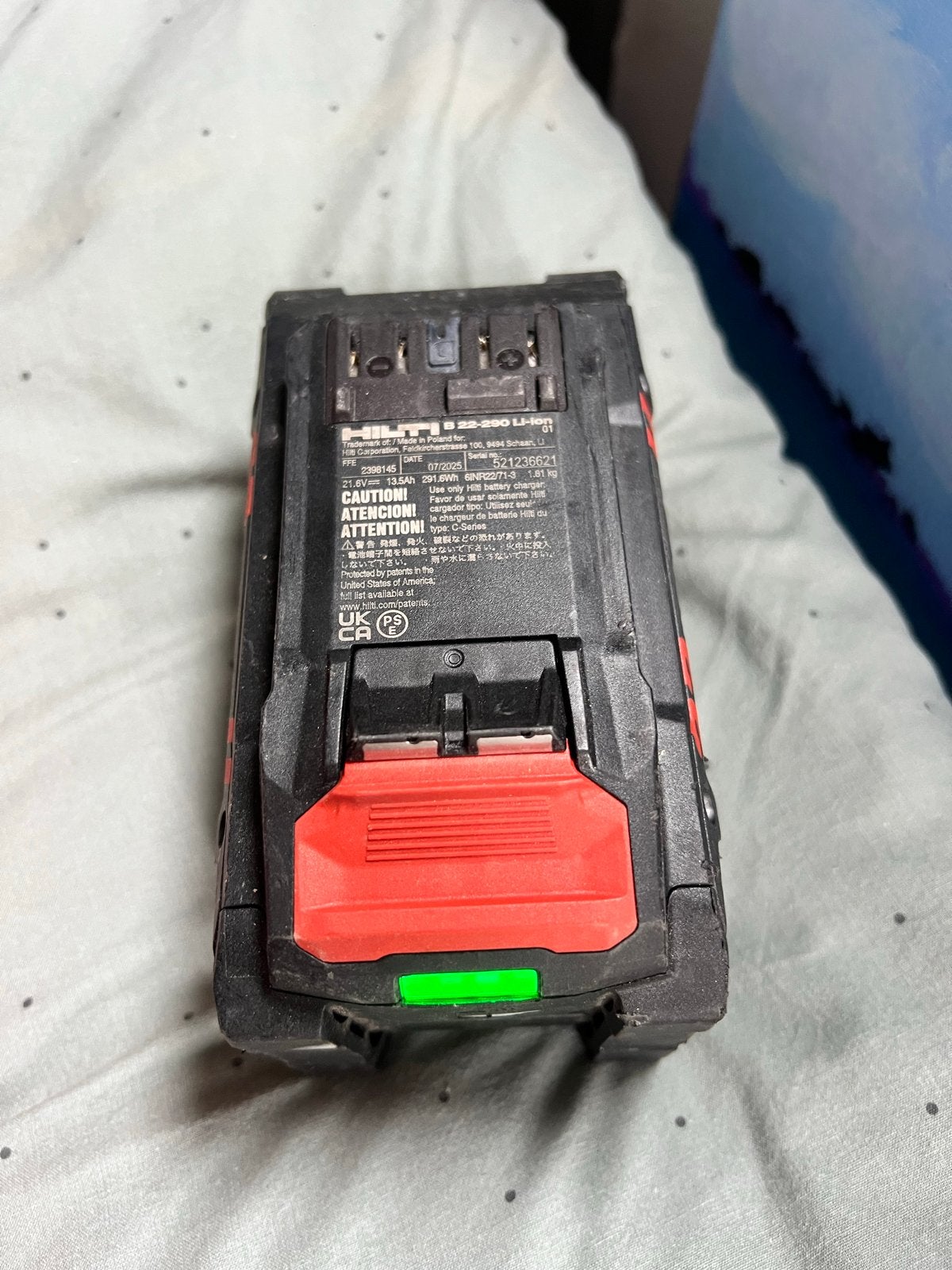 Hilti NRC Xcut 110/4.3" A (1) met accu en lader, Ophalen of Verzenden, Gebruikt