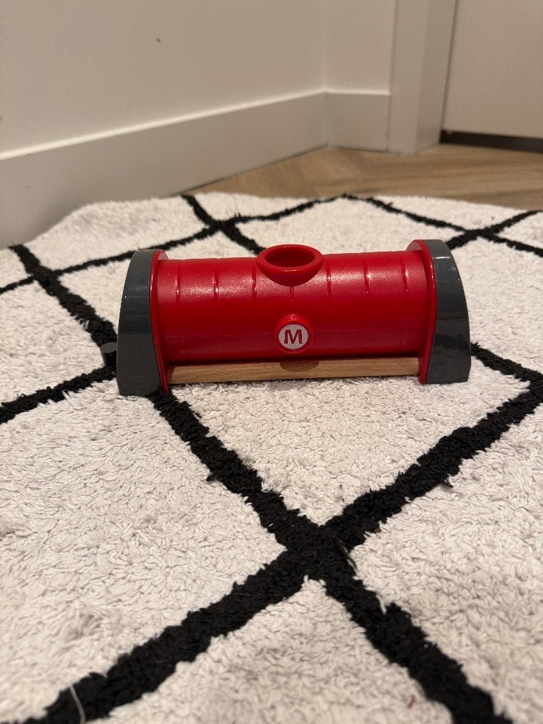 ZGAN rood Brio houten trein metro city tunnel tube 33513 set, Ophalen of Verzenden, Zo goed als nieuw