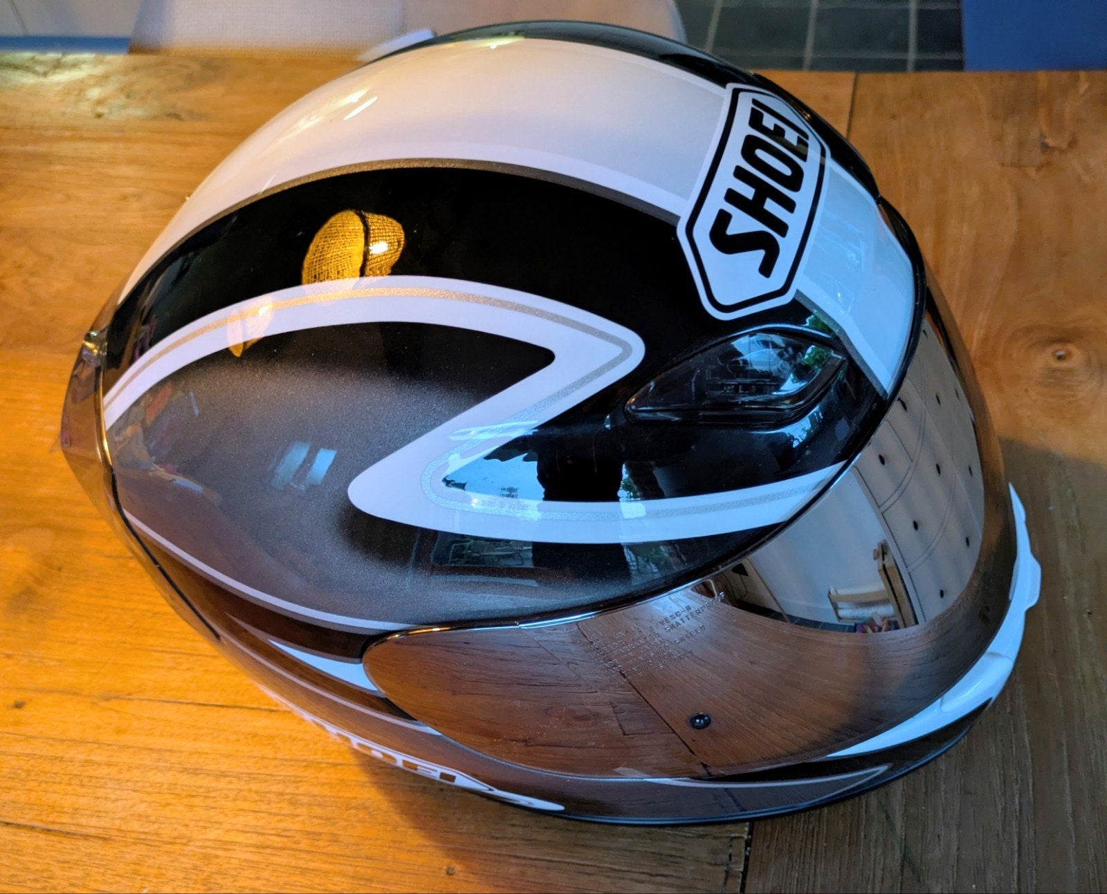 Shoei W-12 helm - Zwart/Wit/Grijs maat M, Heren, Ophalen of Verzenden, Integraalhelm, Shoei