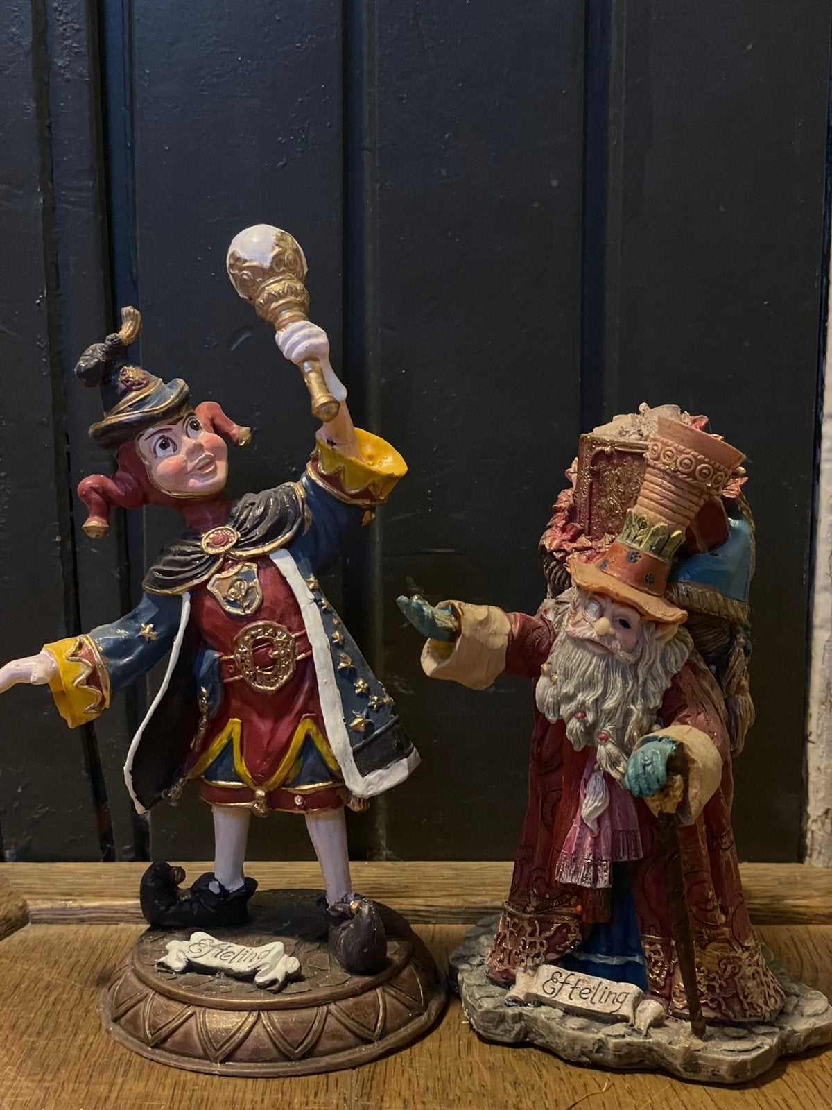 LuVille Efteling kerstdorpminiatuur Pardoes en sprokkelaar, Ophalen of Verzenden, Zo goed als nieuw, Beeldje of Poppetje
