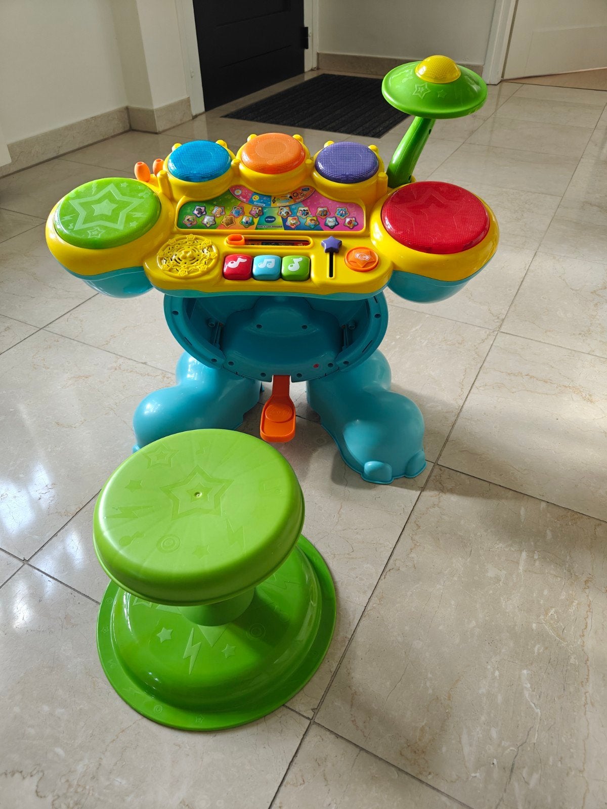 VTech Rock & Leer drumstel - In nette staat, Ophalen, Gebruikt, Overige typen, Met licht