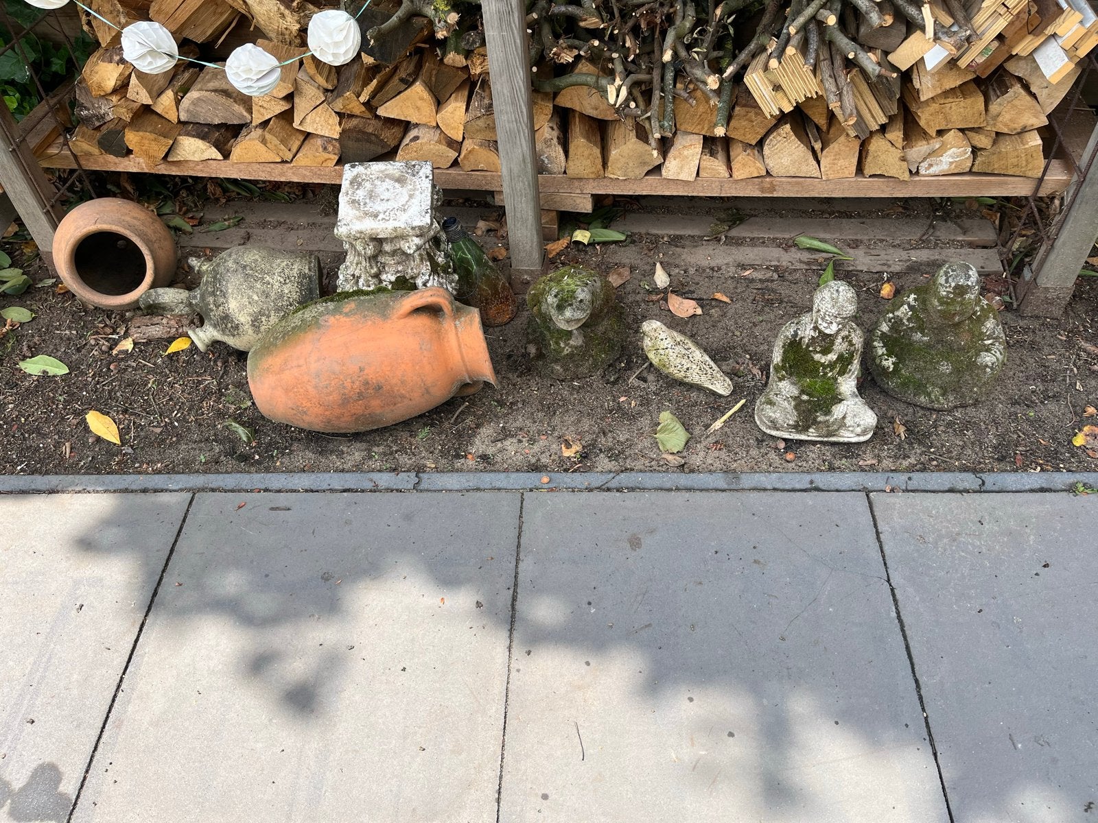 Diverse Tuinbeelden en Decoratie - Gebruikt, Ophalen, Gebruikt, Steen, Boeddhabeeld