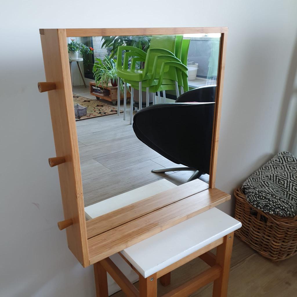 Ragrund spiegel van Ikea, Huis en Inrichting, Woonaccessoires | Spiegels, Zo goed als nieuw, 50 tot 75 cm, Minder dan 100 cm, Rechthoekig