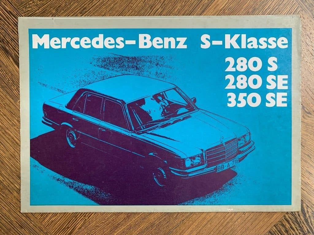 Brochure Mercedes-Benz 280 350 S en SE W116 Grafiken 1973, Boeken, Auto's | Folders en Tijdschriften, Nieuw, Mercedes-Benz, Mercedes