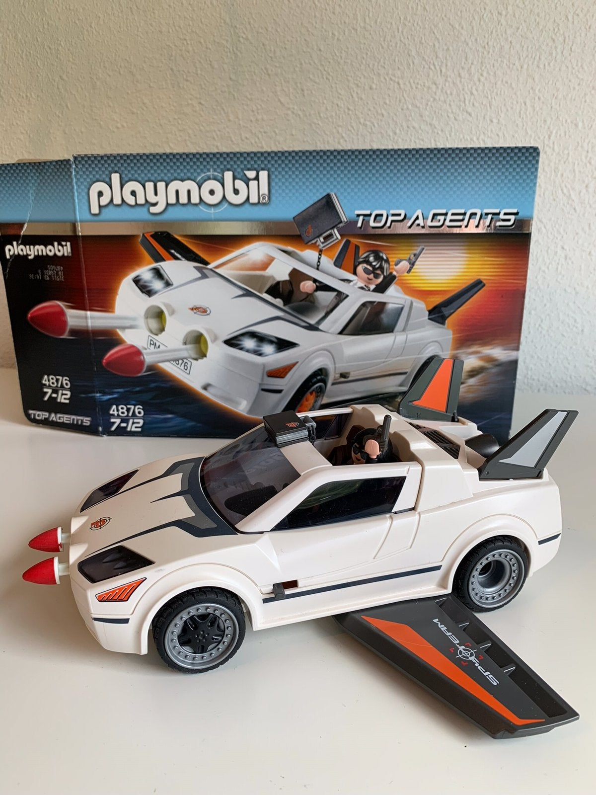 Playmobil 4876 - Top agents Super racer, Ophalen of Verzenden, Gebruikt, Complete set