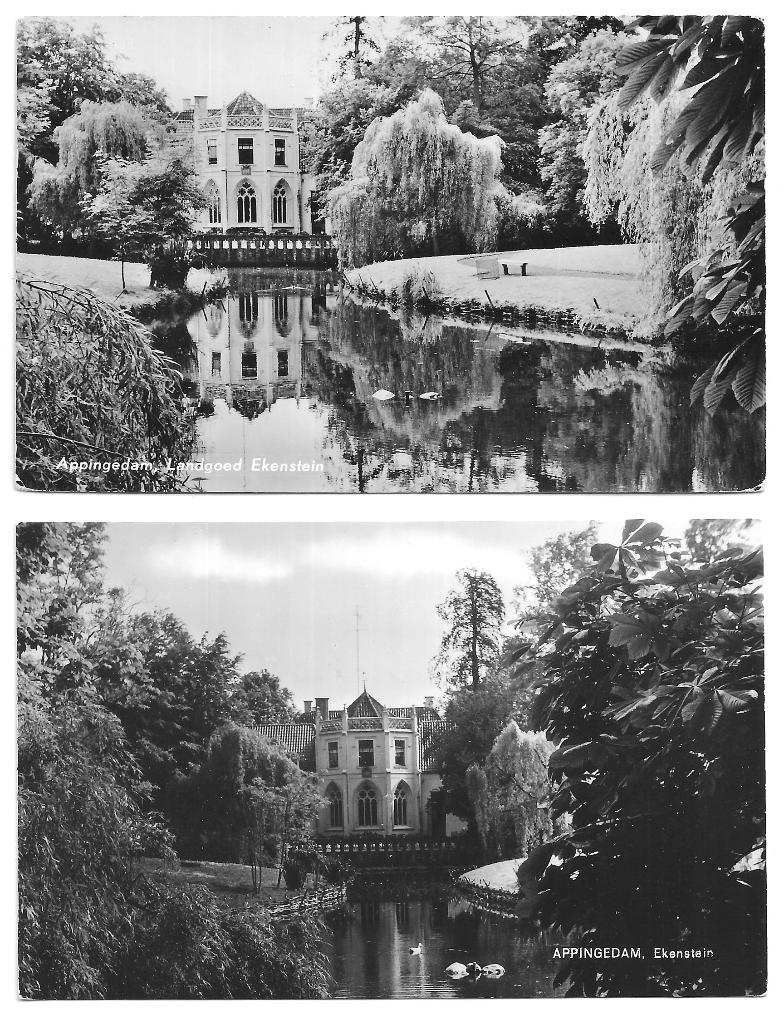 AK Appingedam - 2 x Landgoed Ekenstein, Verzenden, 1960 tot 1980, Ongelopen, Noord-Brabant