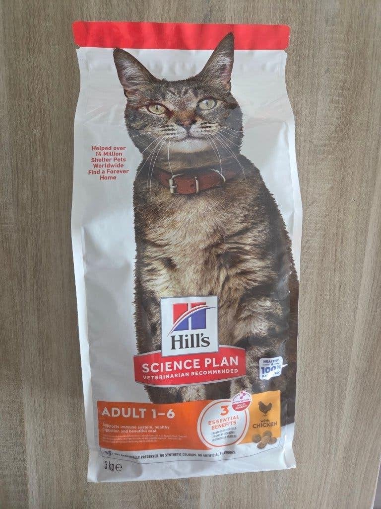 Hill's Science Plan Adult 1-6 met Kip 3 kg, Dieren en Toebehoren, Ophalen of Verzenden, Kat