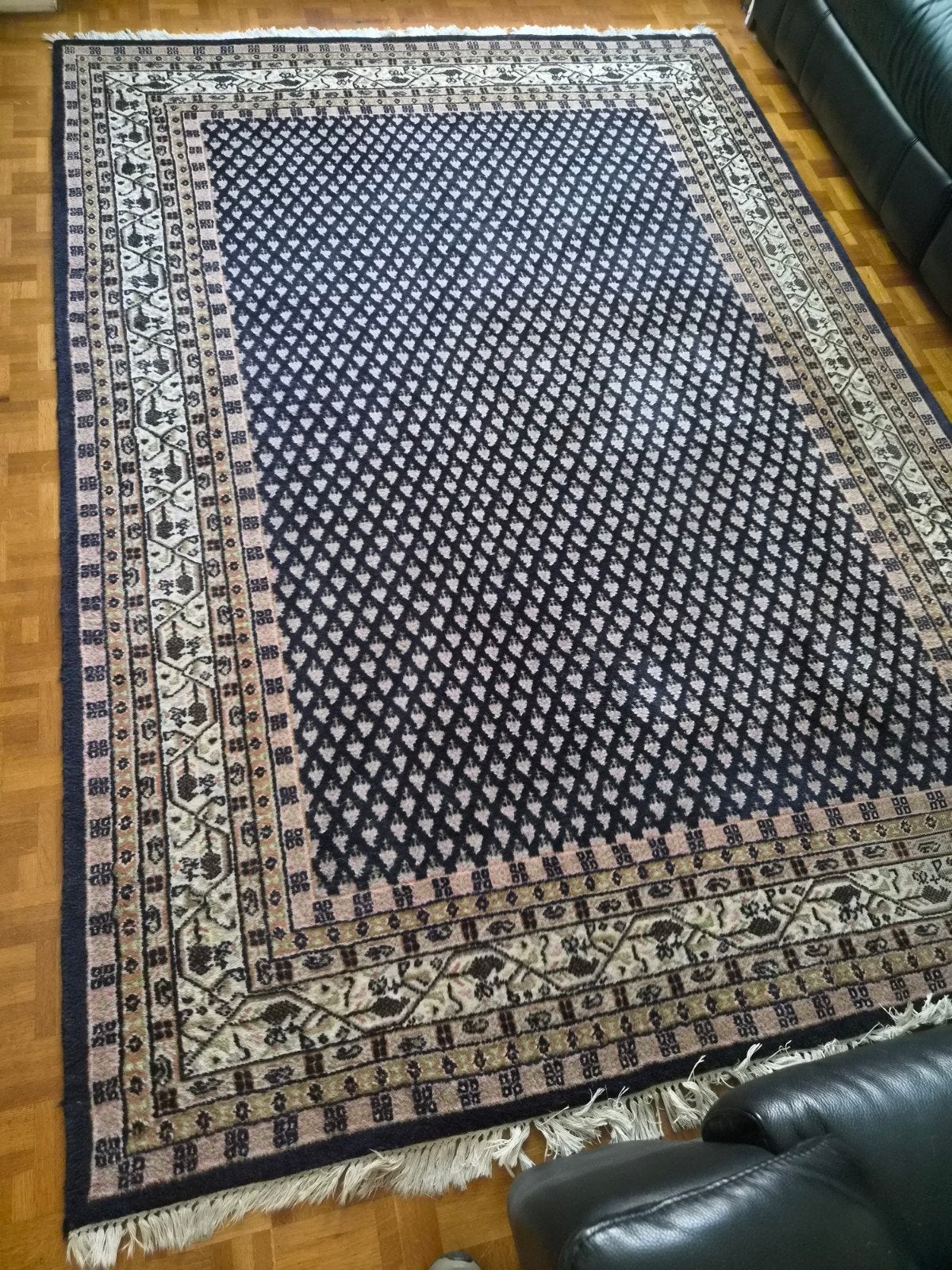 Iran vloerkleed orgineel handgeknoopt tapijt certifikaat, Ophalen, Gebruikt, 200 cm of meer, 200 cm of meer