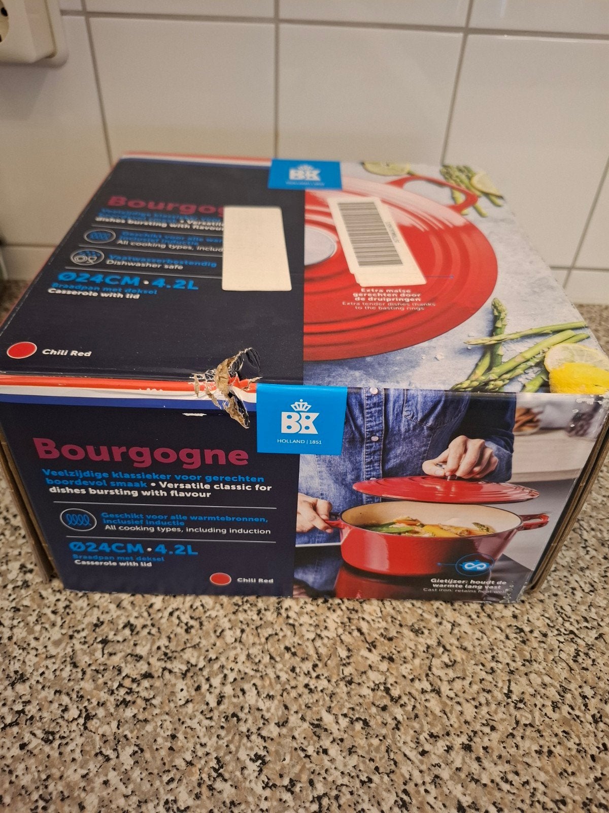 Nieuwe BK Bourgogne 24cm braadpan gietijzer, Ophalen of Verzenden, Nieuw, Gietijzer, BK