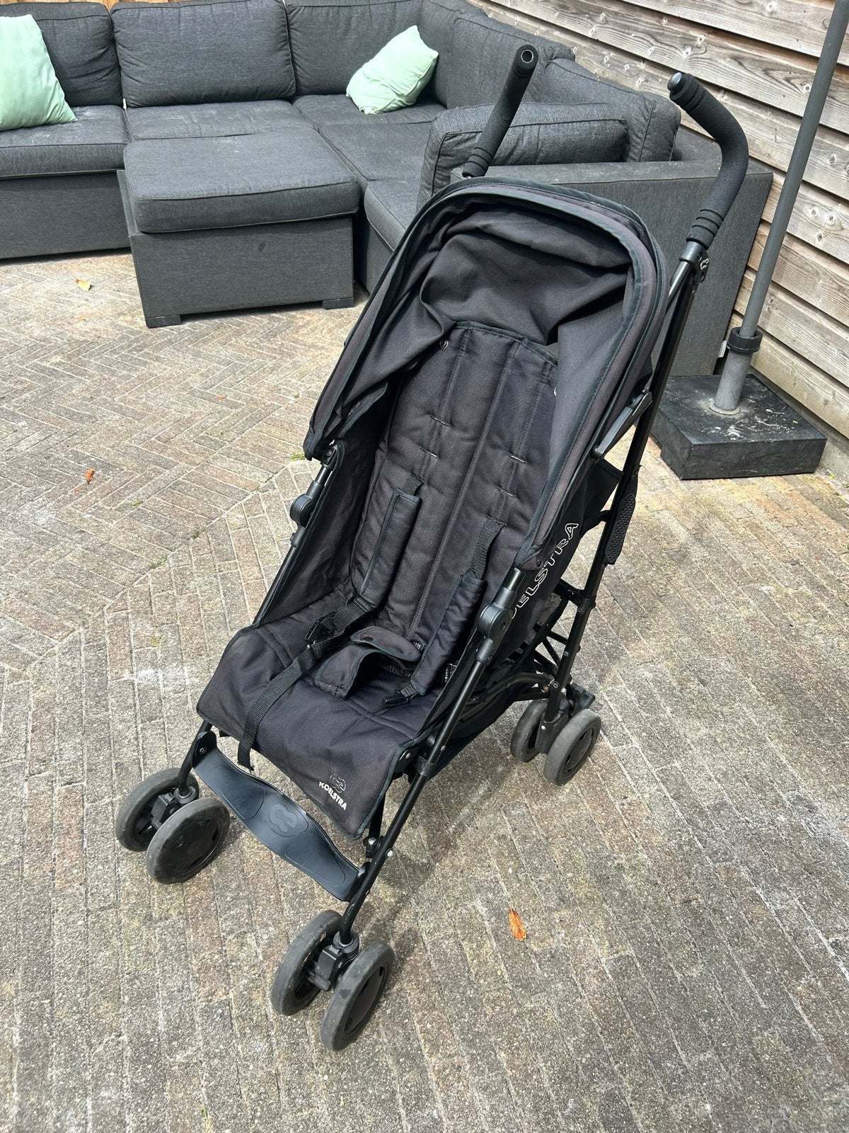 Koelstra Simba Buggy Zwart, Kinderen en Baby's, Buggy's, Ophalen, Gebruikt, Koelstra, Verstelbare rugleuning