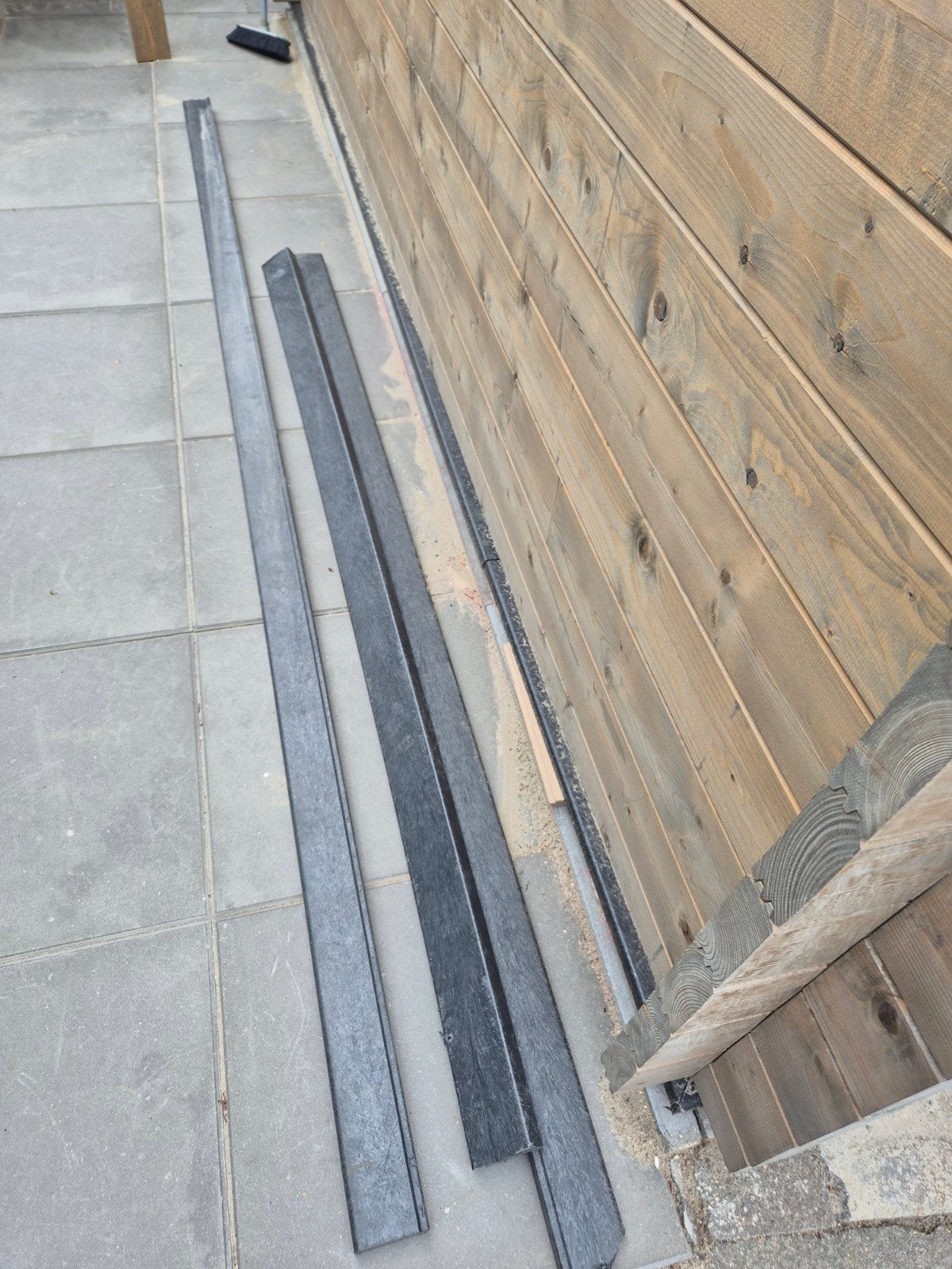 Composiet fundering lat 3 stuks voor tuinhuis, Ophalen, Gebruikt, Minder dan 180 cm, Planken