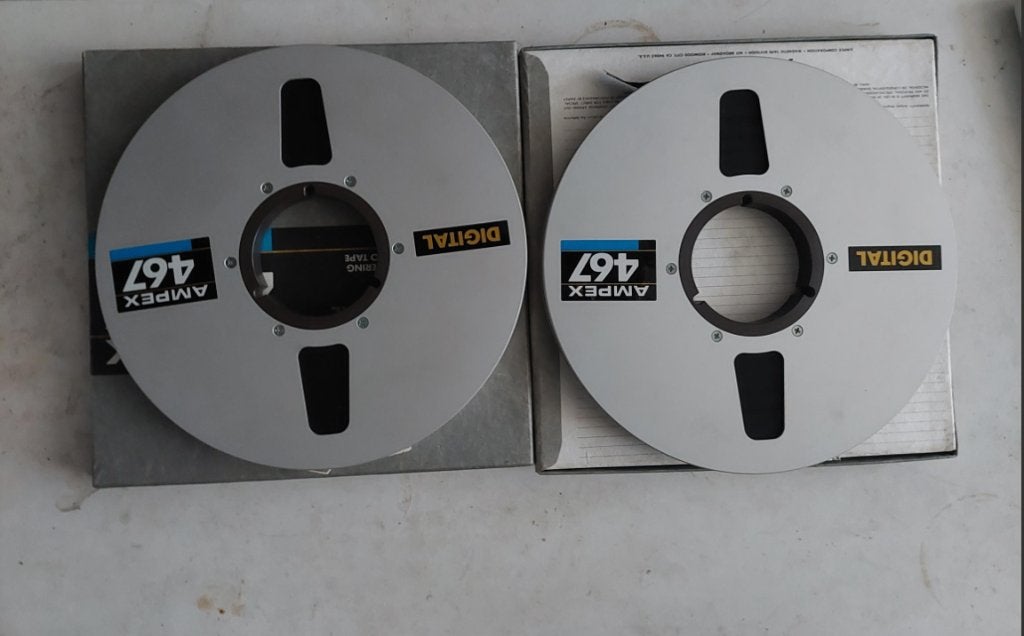 Ampex 467 digital 1/2 inch voor professionele bandrecorders, Ophalen of Verzenden, Bandrecorder, Met banden