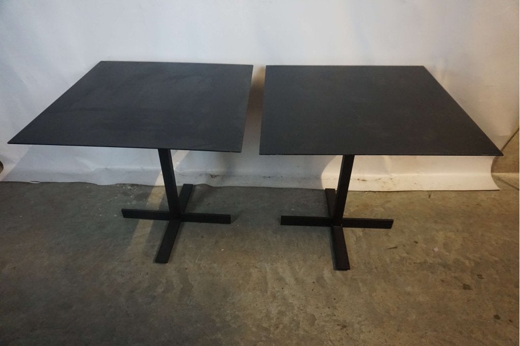 Metalen eettafel bistro tafel horeca tafel | 2 stuks, Gebruikt, 50 tot 100 cm, 50 tot 100 cm, Metaal