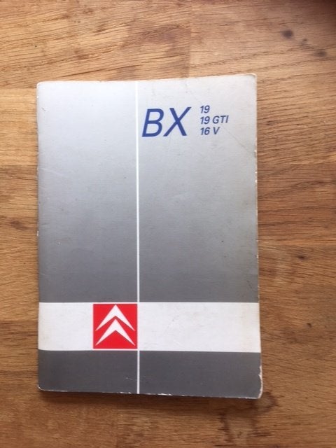 Handleiding Citroën BX 19 19 GTI 16 V    1988   NL, Ophalen of Verzenden