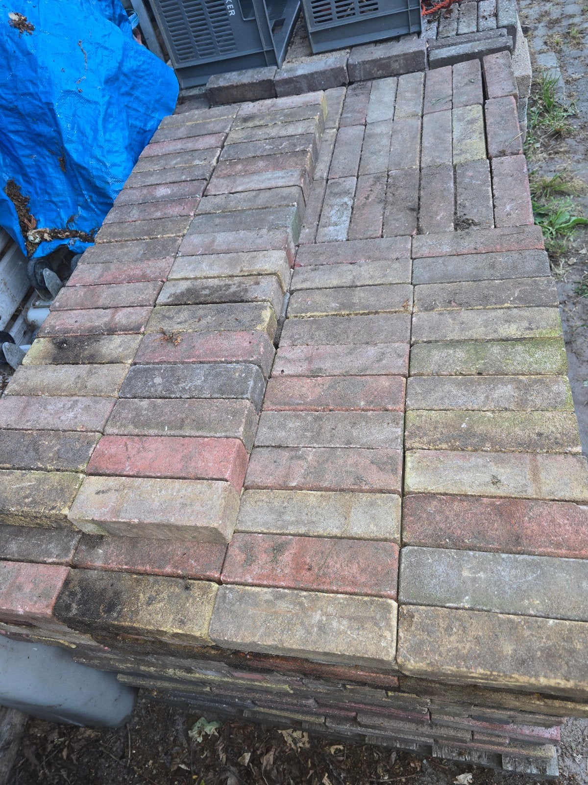 Gebruikte Waaltjes. Diverse kleuren, ruim 13 m2., Ophalen, Gebruikt, Overige materialen, 10 m² of meer