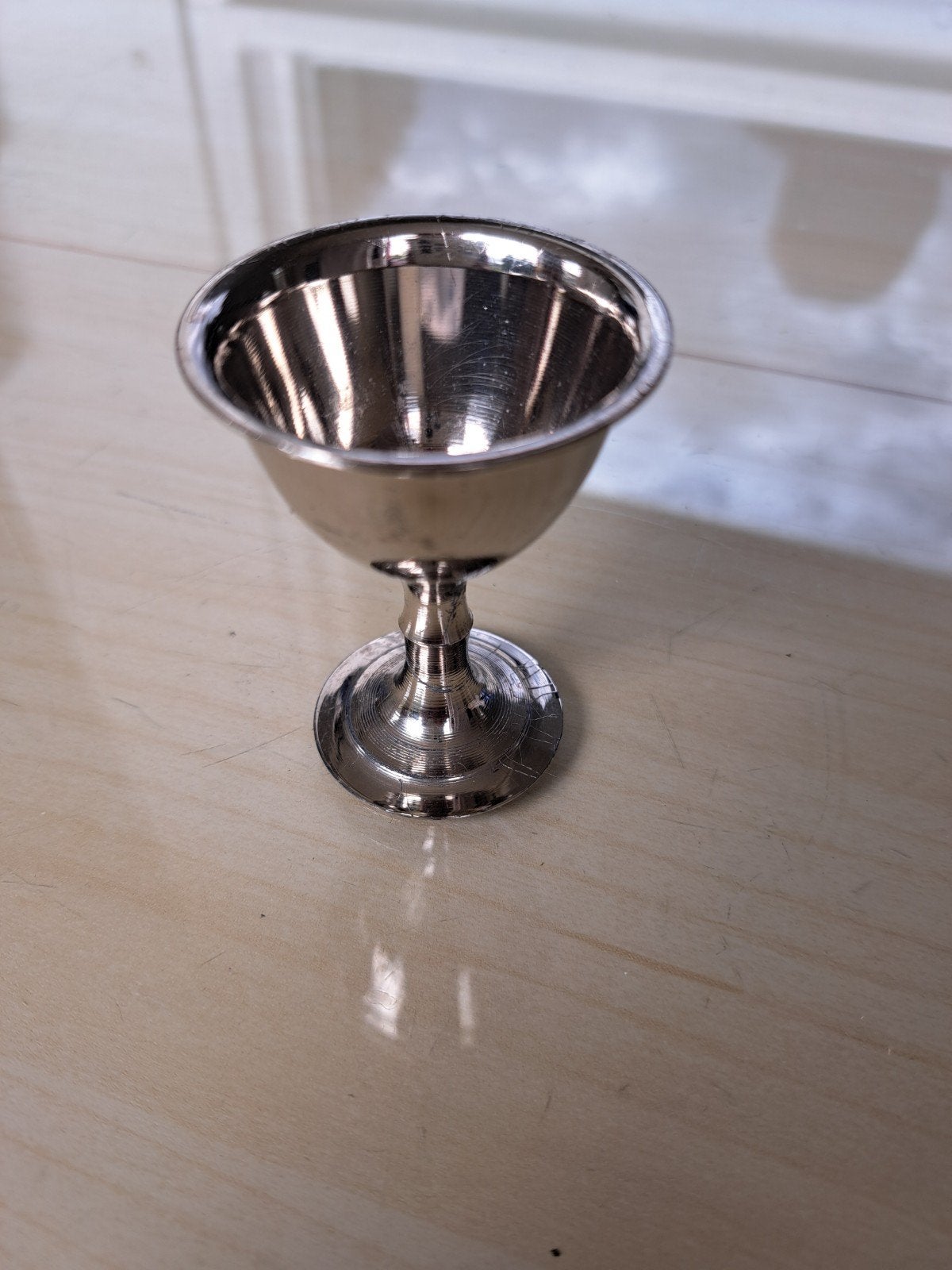 Zilverkleurige Eierdop, Ophalen of Verzenden, Zilver