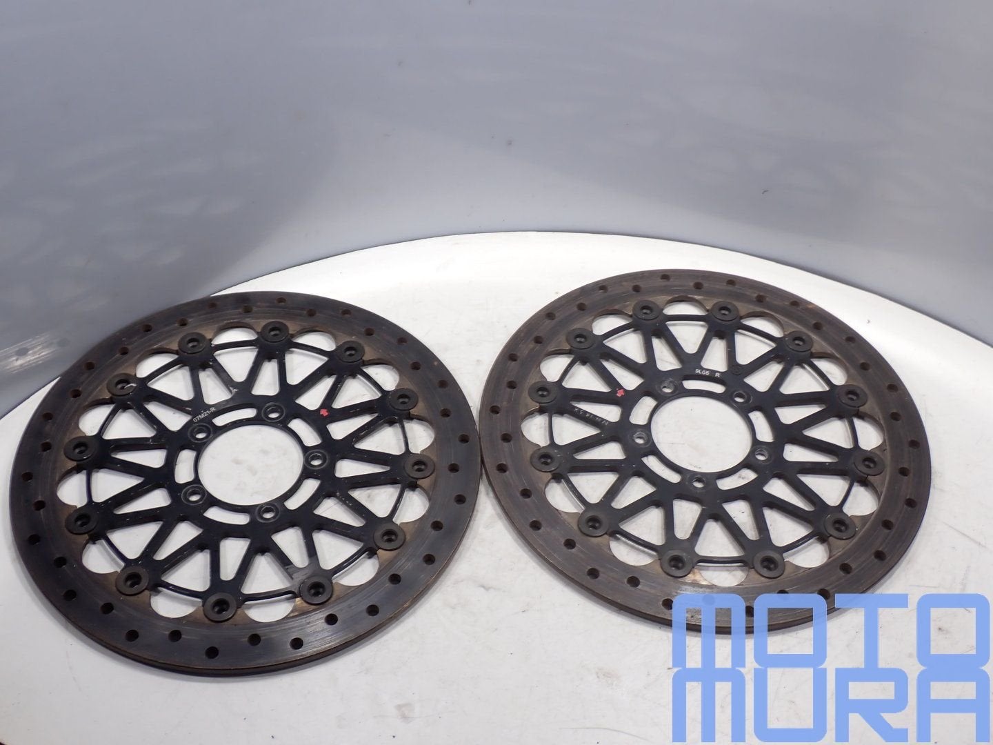 Brembo 320 x 6 race remschijven voor de Ducati Panigale 1199, Gebruikt, -, -, Ophalen of Verzenden