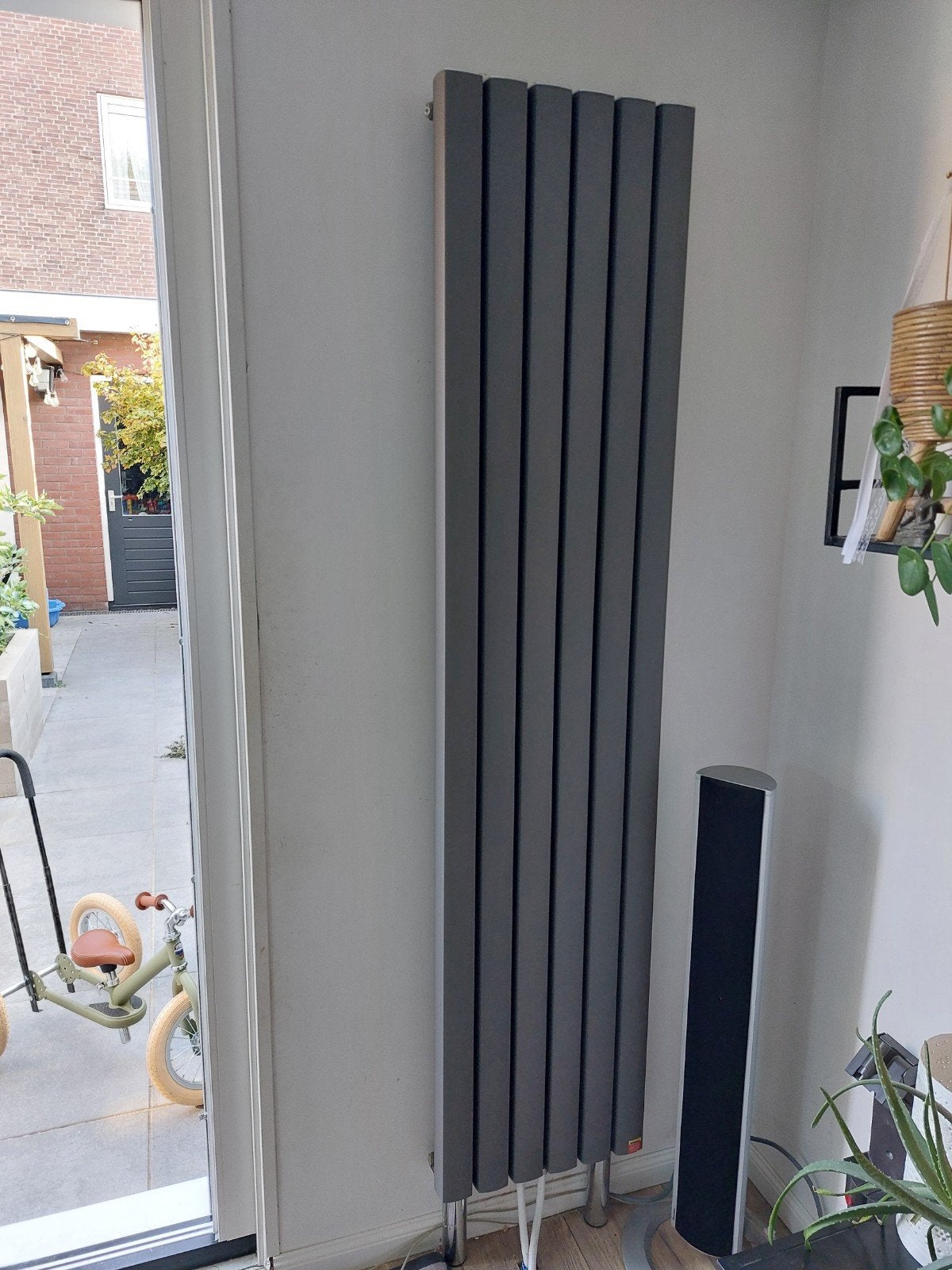 Design radiator antraciet, Ophalen, Radiator, 30 tot 80 cm