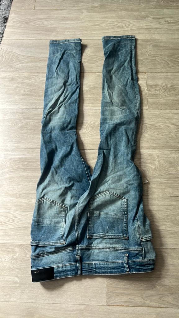 Amiri Broek, Ophalen of Verzenden, Zo goed als nieuw, Blauw, W33 - W34 (confectie 48/50)