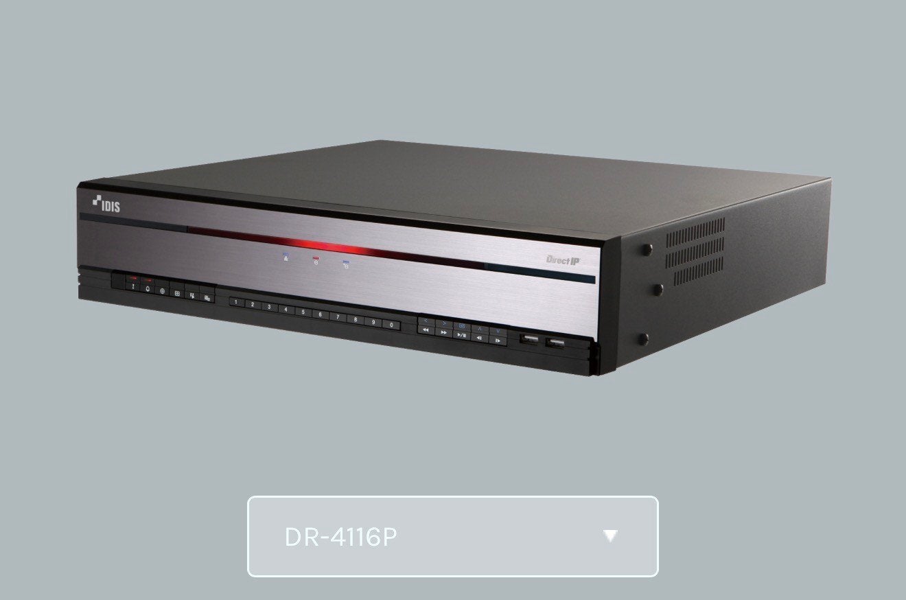 Idis camera recorder 16ch +6tb opslag en poe switch, Ophalen