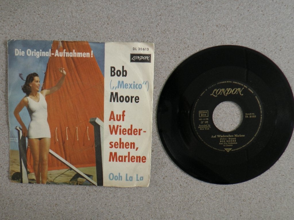 Bob Moore- Auf Wiedersehen Marlene VINYL SINGLE, Gebruikt, 7 inch, Pop, Fotohoes