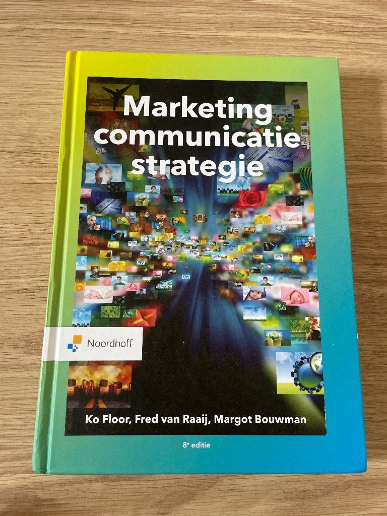 Marketing communicatie strategie boek, Ophalen of Verzenden, Alpha, Zo goed als nieuw, HBO