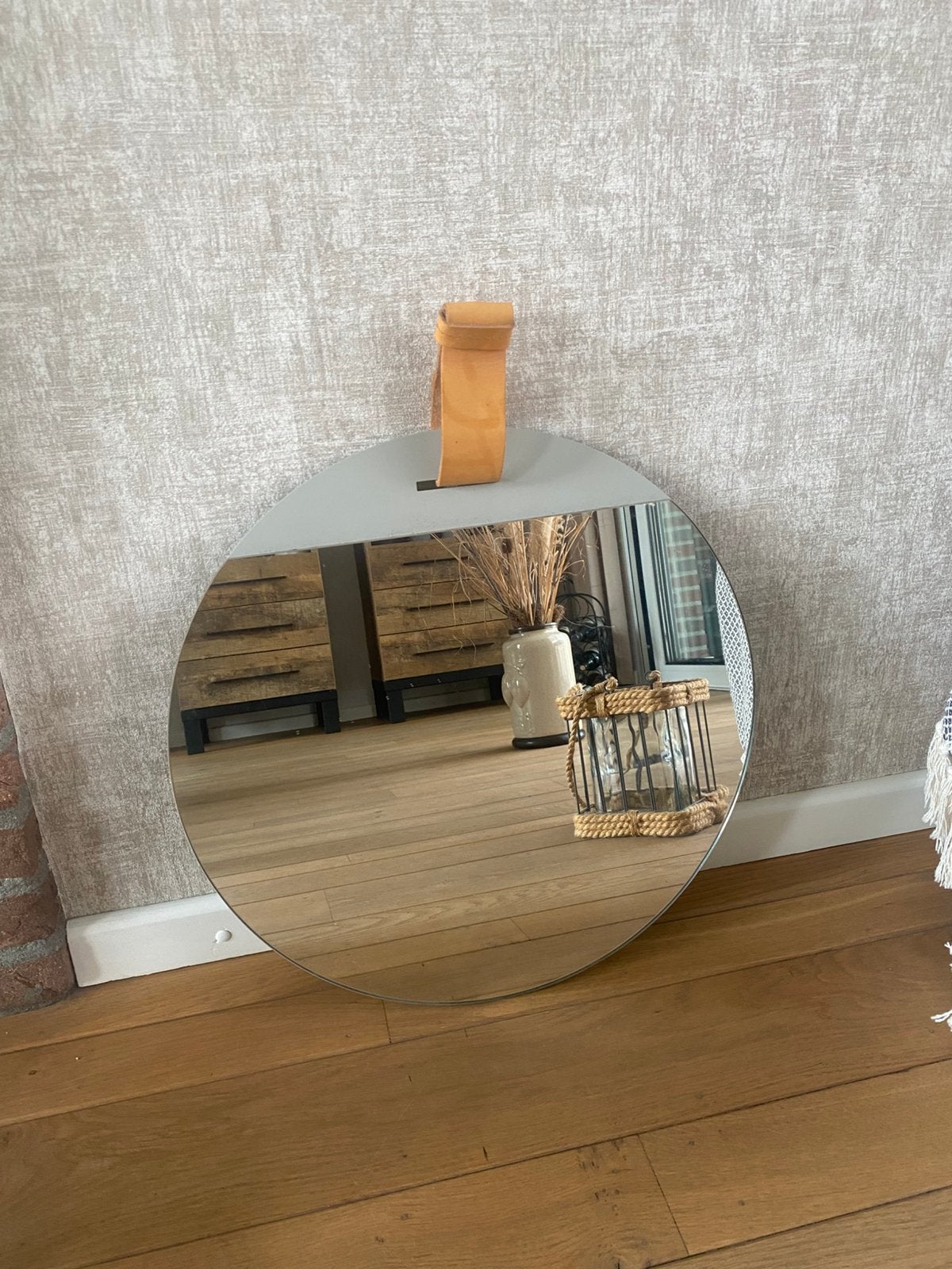 Spiegel, Huis en Inrichting, Woonaccessoires | Spiegels, Ophalen of Verzenden, Zo goed als nieuw, Rechthoekig, Minder dan 100 cm