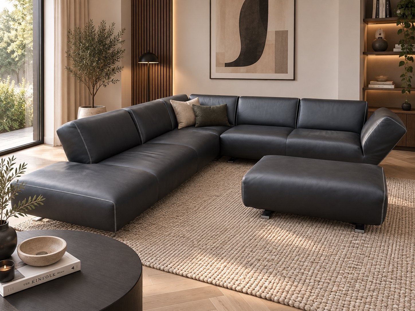 GRATIS LEVERING | LEOLUX RISING DUNES DESIGNBANK | SENSO, 250 tot 300 cm, Gebruikt, Hoekbank, Leer