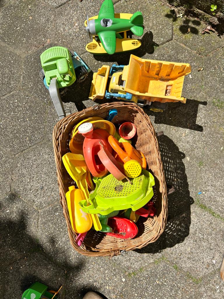 Water- en zandspeelgoed set met voertuigen, Ophalen, Gebruikt