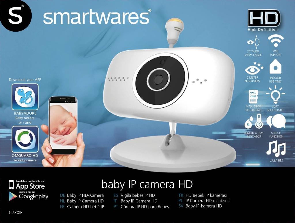 Smartwares IP HD Baby Camera, Nieuw, Ophalen of Verzenden, Nieuw, Binnencamera