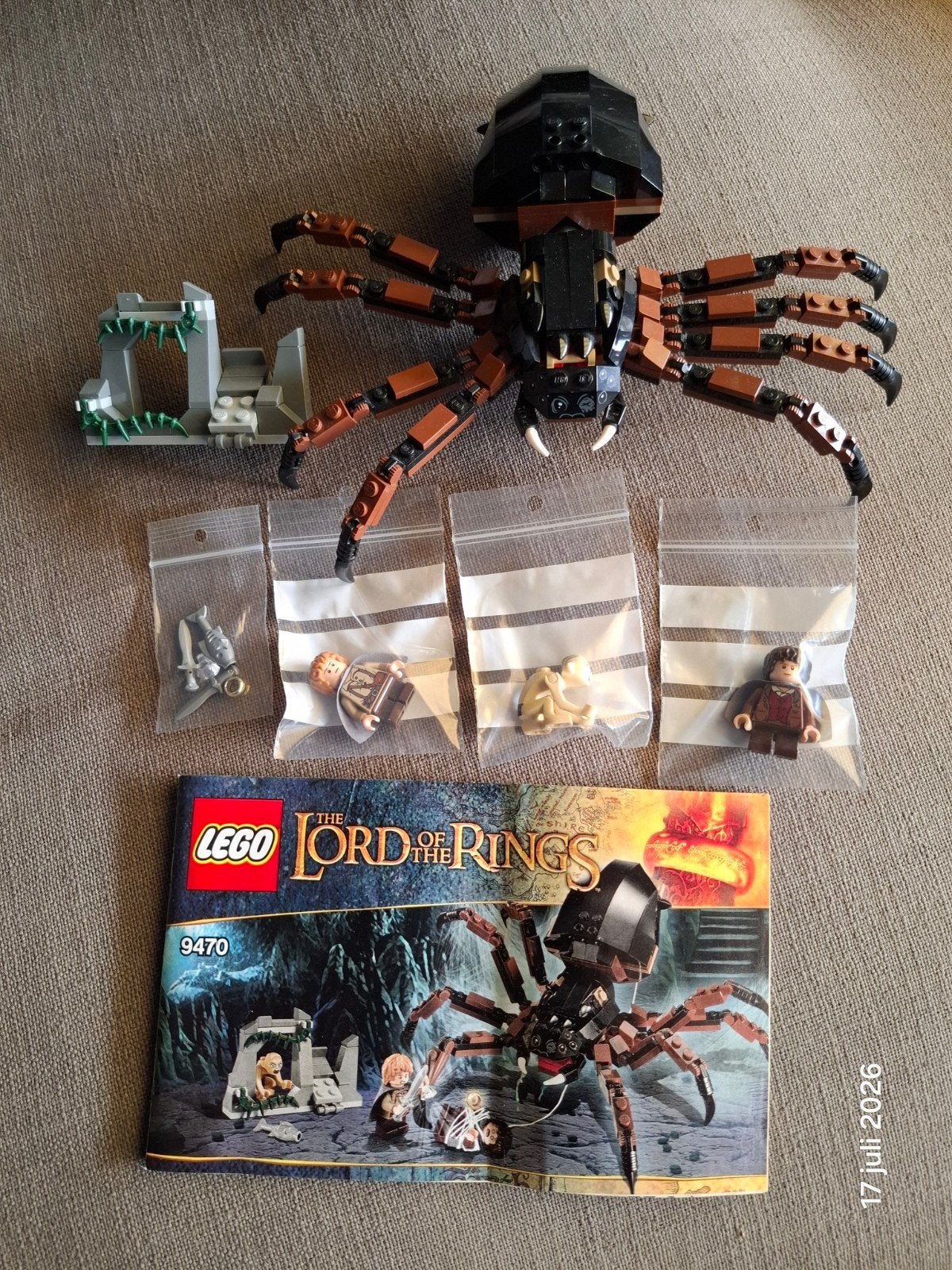 Lego Lord of the Rings 9470 Shelob Attacks, Ophalen of Verzenden, Gebruikt