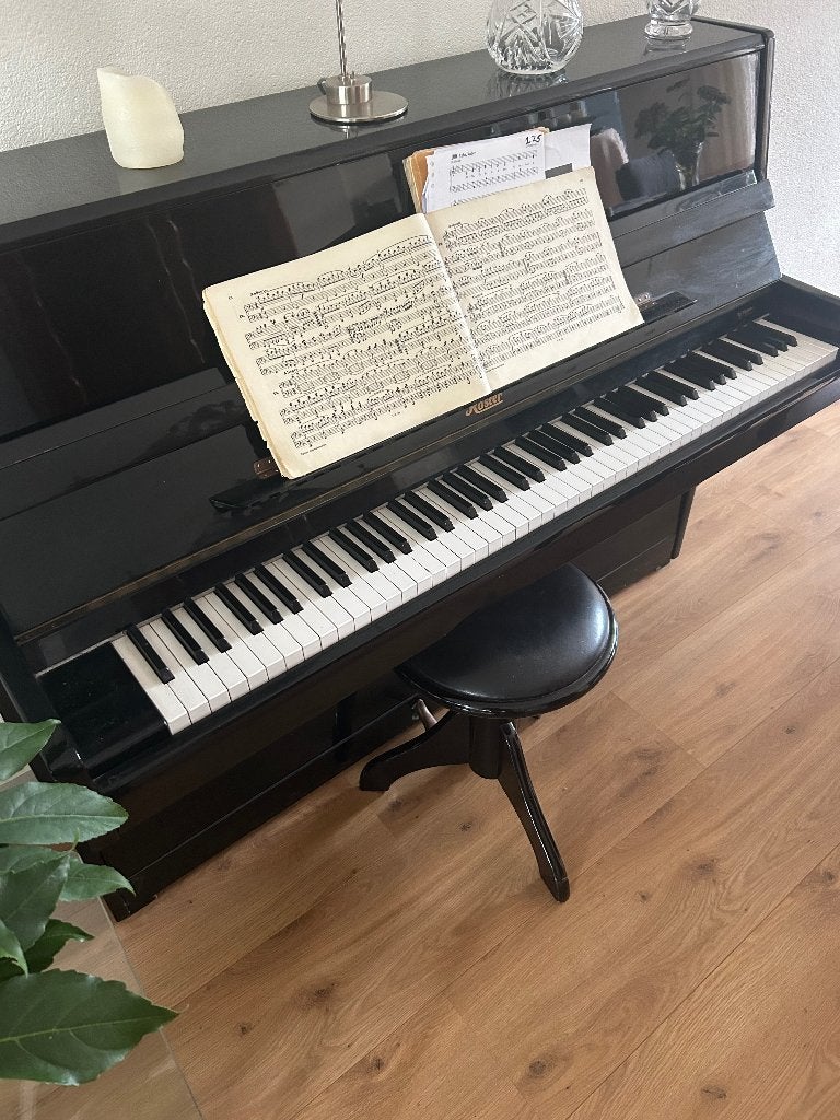 piano, Gebruikt, Zwart, Ophalen of Verzenden, Piano