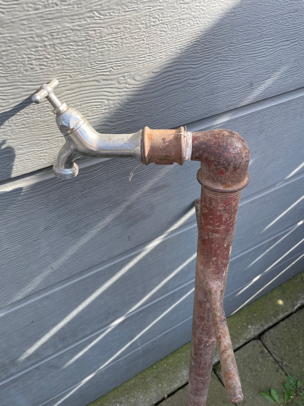 Vintage Standpijp met Kraan, Ophalen of Verzenden, Gebruikt, Chroom, Overige typen