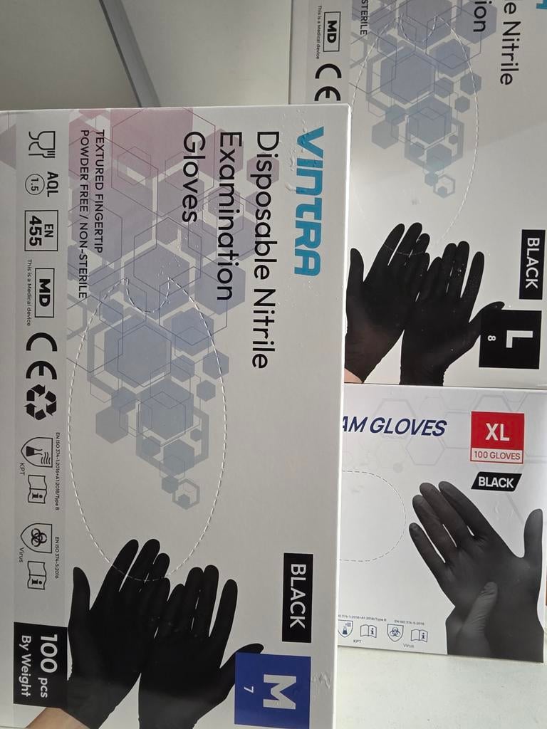 Nitril Handschoenen *allergie-vrij* maat S, M, L en XL, Ophalen