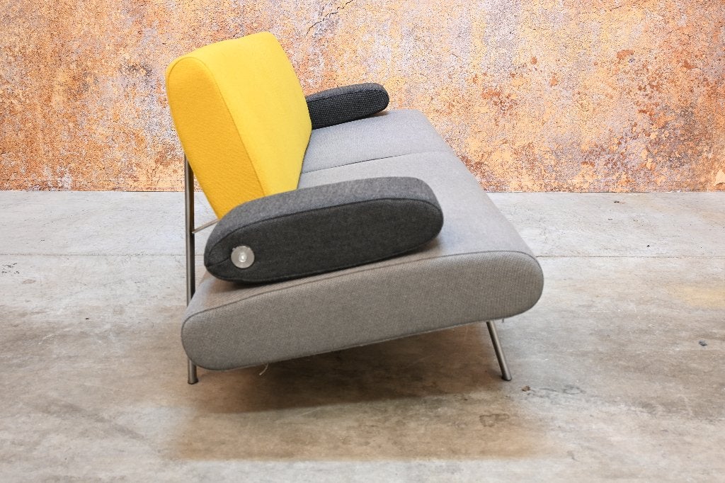 ZGANieuw fraaie strakke Harvink Armslag design bank, Harvink, Harvink, Driepersoons, 75 tot 100 cm