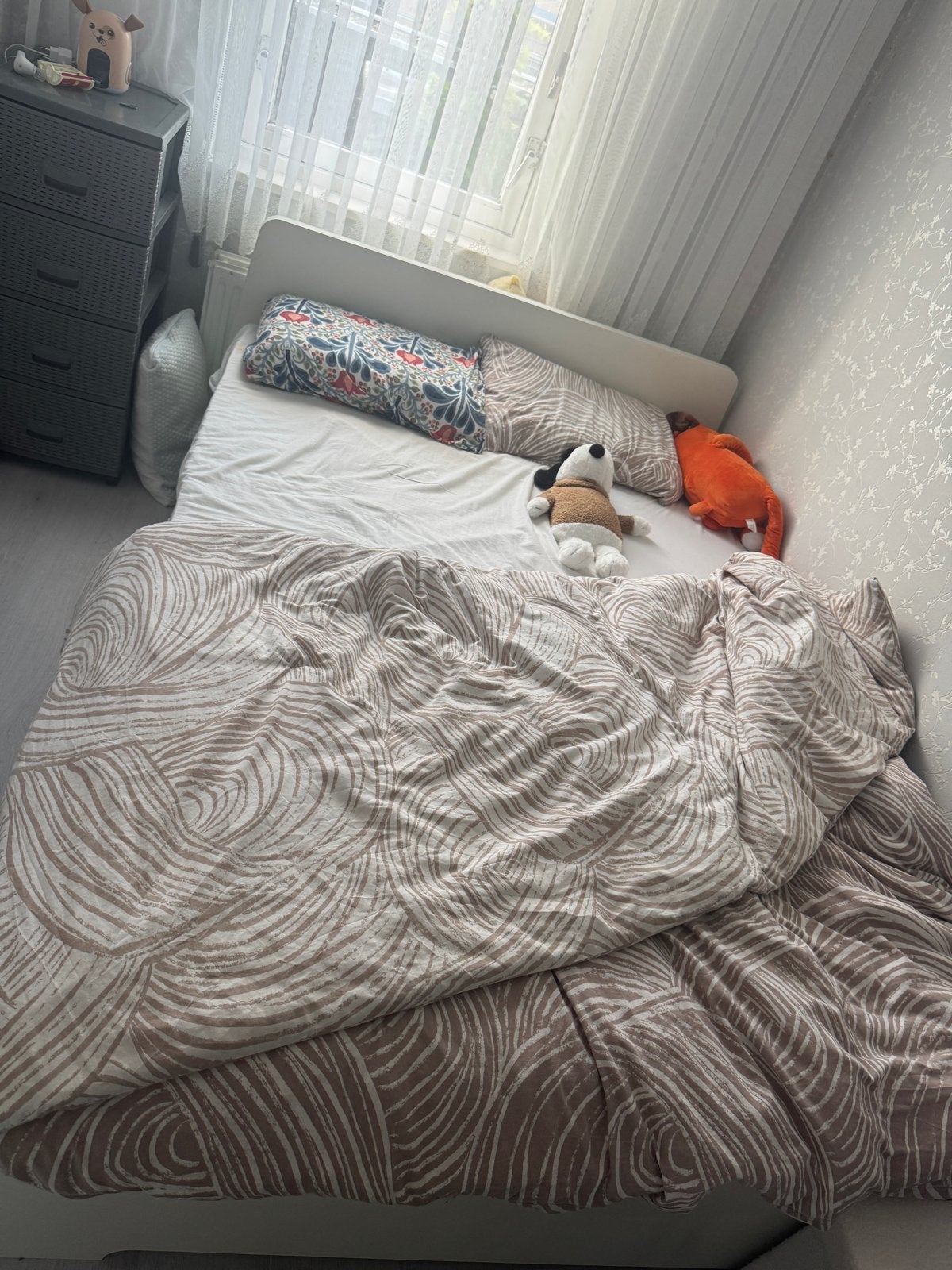 Comfortabel bed, Ophalen, Gebruikt, Wit, Tweepersoons