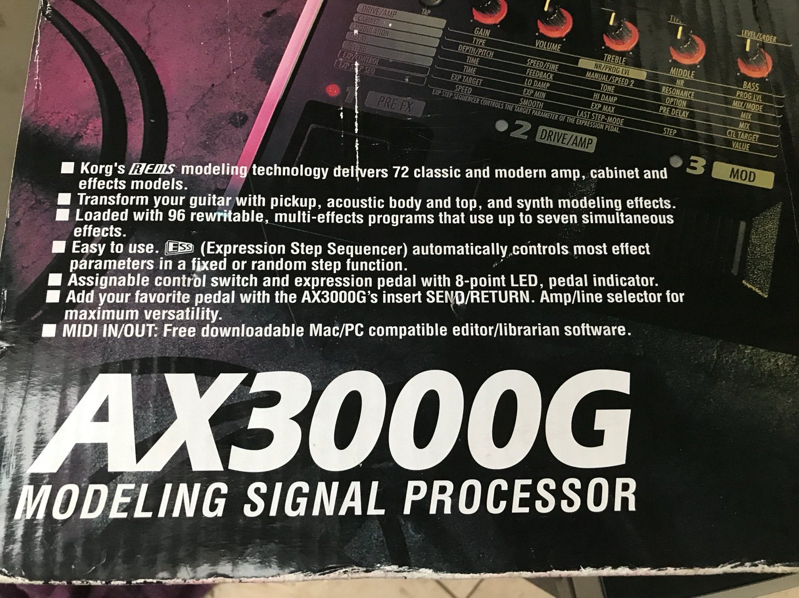 Korg AX3000G Multi-Effect Processor voor Gitaar, Muziek en Instrumenten, Effecten, Ophalen, Gebruikt, Multi-effect
