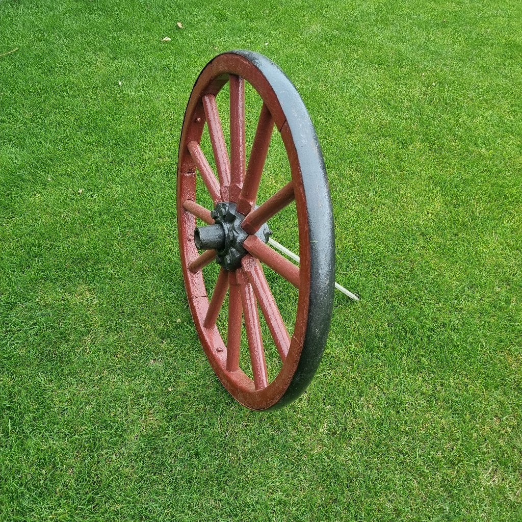 Antiek karrewiel, Ophalen