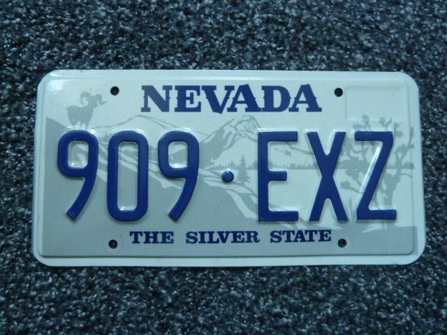 Kentekenplaat licenseplate Nevada Silver State USA, Verzenden, Gebruikt, Auto's