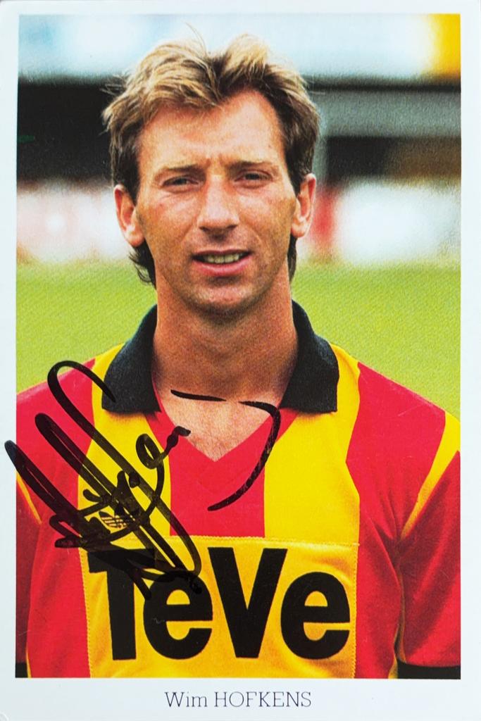 Spelerskaart Wim Hofkens - KV Mechelen - seizoen 1987/1988, Ophalen of Verzenden, Zo goed als nieuw, Feyenoord, Spelerskaart