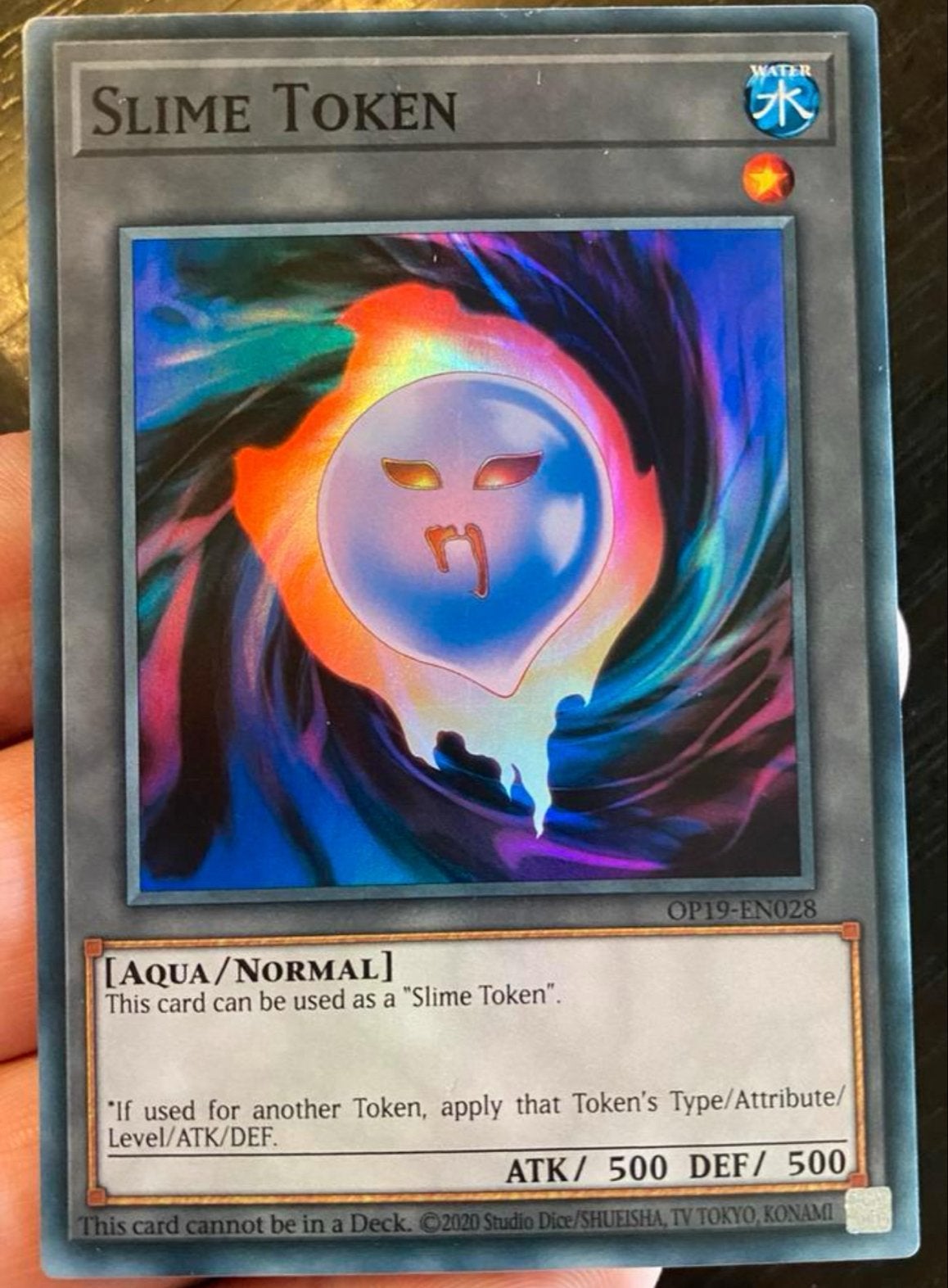 Yu-Gi-Oh! Slime Token Tournament Promo !, Hobby en Vrije tijd, Verzamelkaartspellen | Yu-gi-Oh!, Ophalen of Verzenden, Zo goed als nieuw