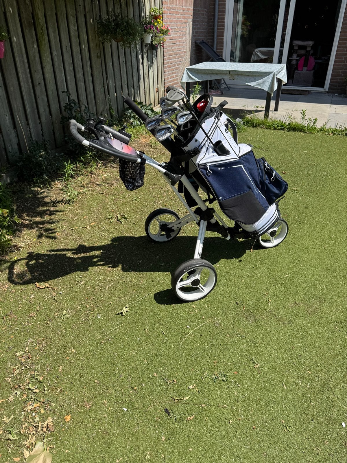 Golfset met tas en trolley, Sport en Fitness, Golf, Ophalen, Gebruikt, Set, Overige merken