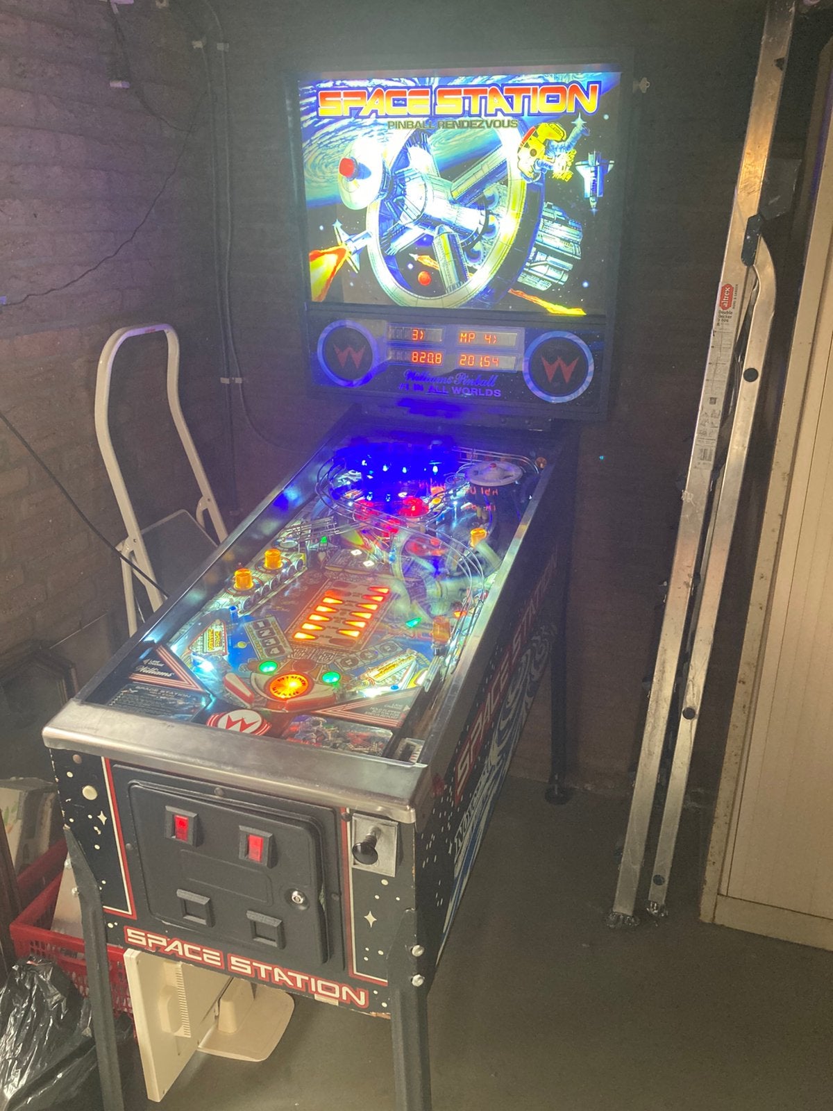 Space Station Williams, Ophalen, Zo goed als nieuw, Flipperkast, Williams