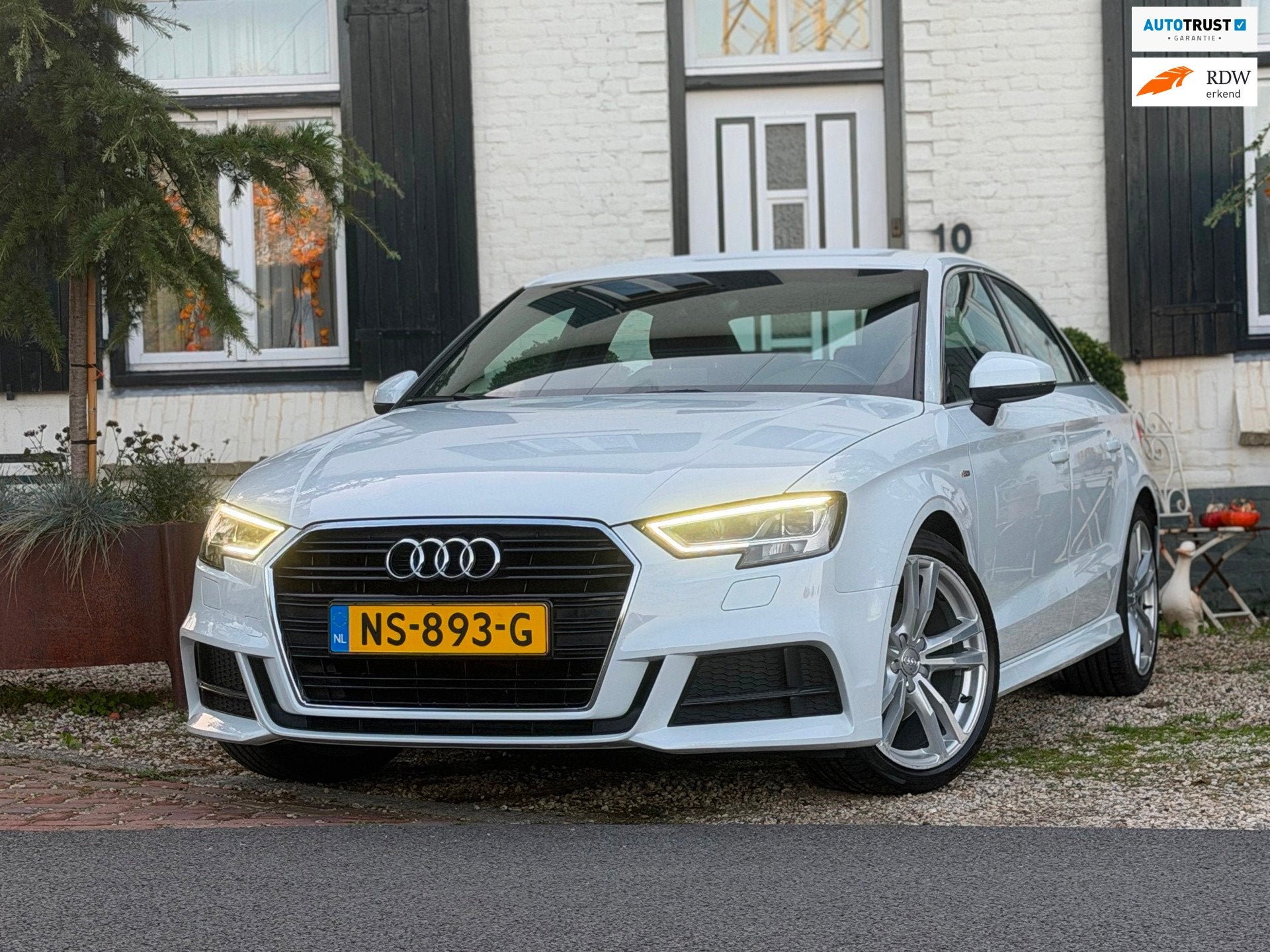 Audi A3 Limousine 1.0 TFSI Sport S Line Edition|Navi|LMV|LED, Auto's, Voorwielaandrijving, Gebruikt, Wit, Origineel Nederlands