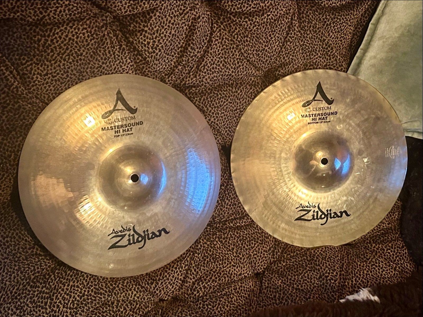 Zildjian A Custom Mastersound Hi-Hat 13” (2009), Gebruikt, Usa, Drums of Percussie, Ophalen of Verzenden