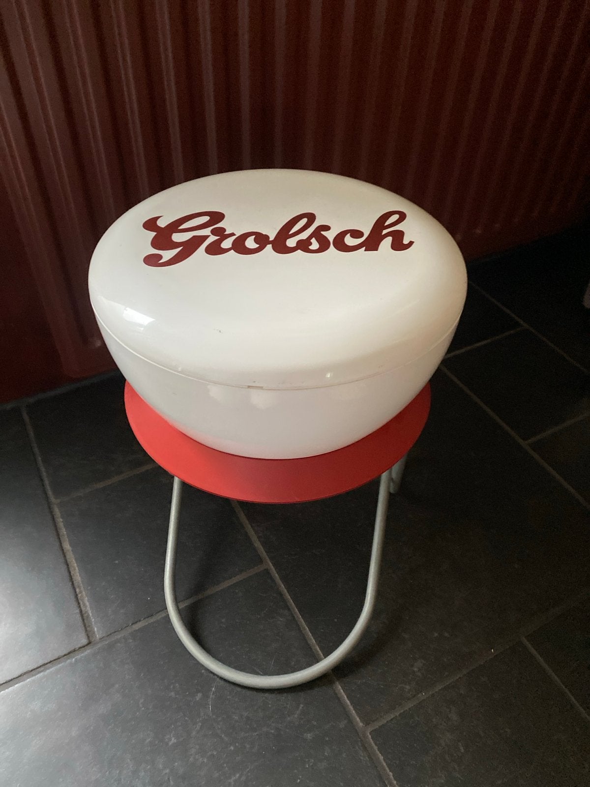 Grolsch bijzettafeltje -Leuk voor mancave of bar, Ophalen of Verzenden, Gebruikt